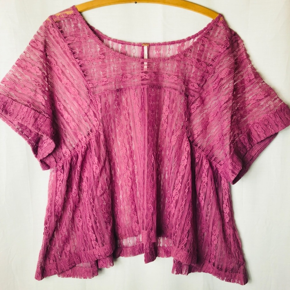 Free People Lilac Colored Blouse Size Medium